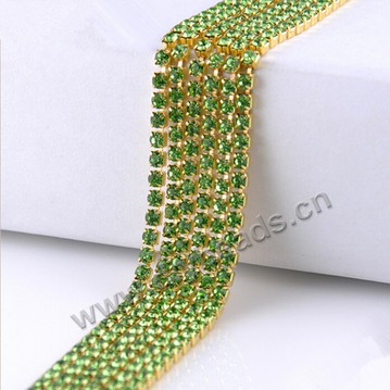 Glass beads,cystal rhinestone chain , 2.8mm , findings for making bags,garments,shoes DIY phone mini order 50 meters