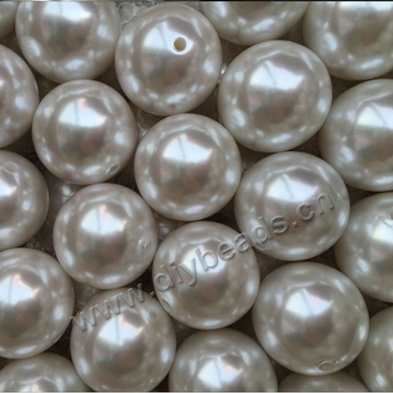 Imitation pearl,acrylic pearl, white color,4mm round, full hole.Sold per pkg of 500pcs 