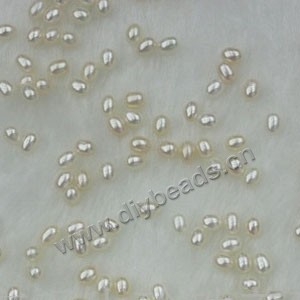 Pearl, cultured freshwater , white, 2-3mm half-drilled teardrop, AAA grade. Sold per pkg of 40pairs