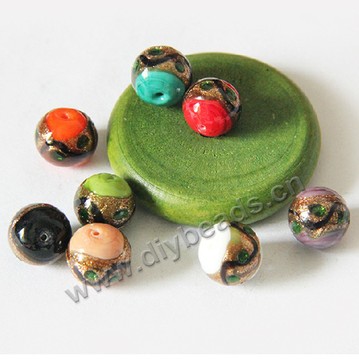 Bead,turquoise round beads,mix color, 12mm, mini order 50pcs