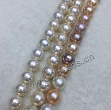 Pearl, cultured freshwater Edison pearl AAA quality , 11-12mm  round. Sold per 16-inch(40cm) 1  strand