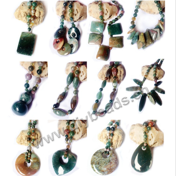 Bead, gemstone ,indian agate beads, 45cm  necklace,sold per pkg of 1.