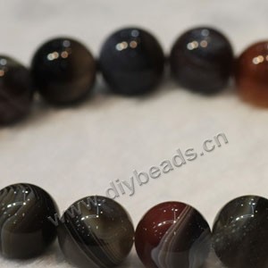 Bead, Botswana agate (natural), 16mm round. Sold per 16-inch strand.
