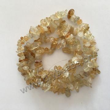 Wholesale 5-8mm natural gemstone chips citrine gravel