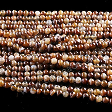 Beads,Round agate Shape, 4mm coffee agate,loose agate beads 