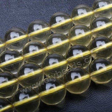 Bead, Citrine (Dyed), 12mm round, Sold per 15-inch strand