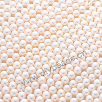 Imitation pearl,acrylic pearl, white color,4mm round,no hole. Sold per pkg of 1 bag (10000pcs).