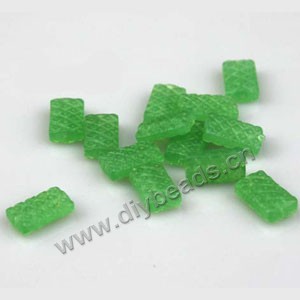 Loose glass beads,findings for making jewelry,green,12x5mm rectangle with fish scales,mini order 10ps