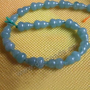 Bead, blue aventurine (natural), 14x8.5mm vase. Sold per 15-inch strand