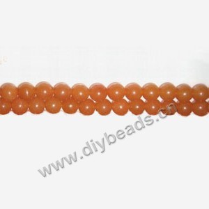 Bead, red aventurine (natural), 6mm round. Sold per 16-inch strand