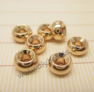 Bead, brass 24k gold filled brass fly tying beads, 5*2.8mm, Sold per pkg of 1 bag-100 pieces.