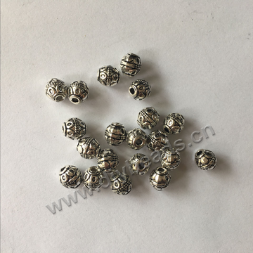 8*7mm Xingyue Bodhi charm findings Tibetan silver alloy beads for making bracelet