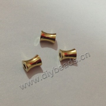 Bead,big-hole beads,brass bead ,tube shape,4.5*6mm, Sold per pkg of 200ps