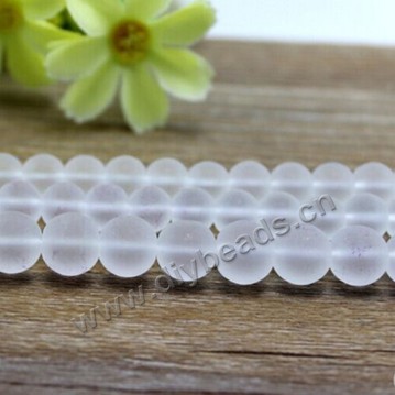 Bead, clear quartz crystal (natural), 10 mm white  round shape. Sold per 15-inch strand