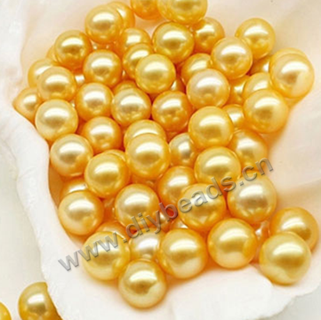 Pearl,south sea(natural),dark golden color, 9-9.5mm round,loose beads, Sold per package of 1pcs