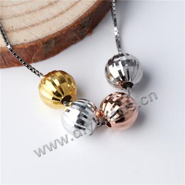 8mm 925 sterling silver watermelon beads, pineapple beads, scrub flower beads