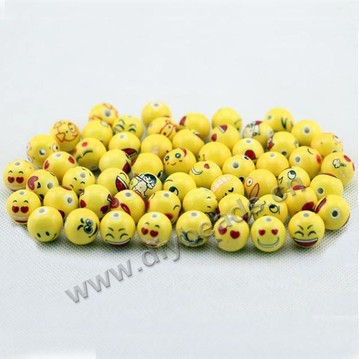 bead,porcelain,yellow,14 X14mm round ,sold per pkg of 100ps