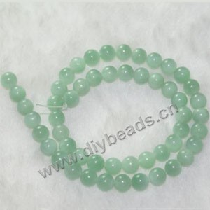 Bead, amazonite (natural), 6mm round. Sold per 16-inch(40cm) strand