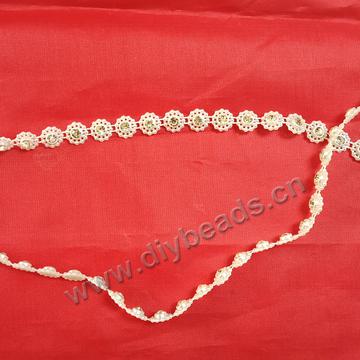Wholesale acrylic beads connection beads sunflower beads, sold per pkg of 50yards