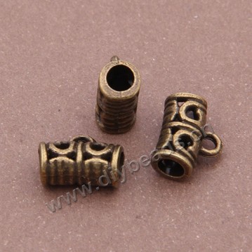 Bead, zinc alloy, 11*9mm, antique bronze, Sold per pkg of 2 bags.