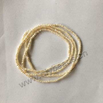 2-2.5mm seed pearls necklace