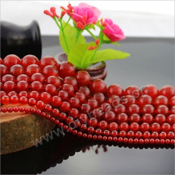Bead, red agate beads,High quality natural red agate round loose beads for DIY jewelry 4mm ,sold per 5 strands 