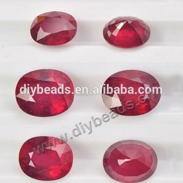AAA grade Top Quality Oval Natural Ruby and Flawless ruby 6mm*8mm for Jewelry Gemstone