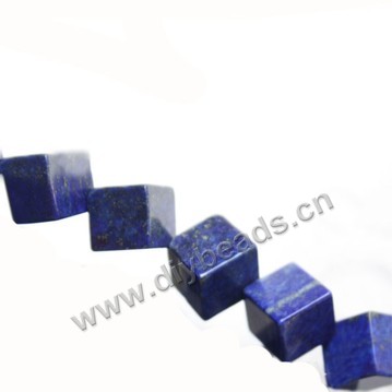 Bead, lapis lazuli(dyed) , 10mm dice Sold per 16-inch strand