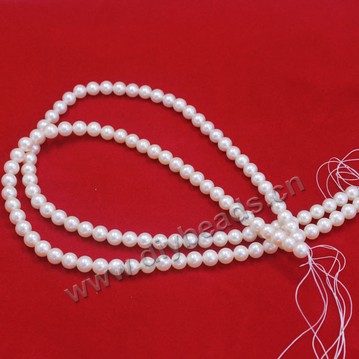 Pearl, cultured freshwater,AAAAAgrade, white , perfect round with good luster ,7--8 mm  Sold by strands