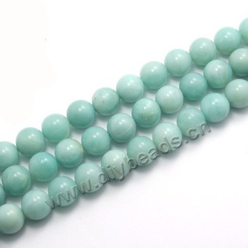 Bead, amazonite (dyed), 10mm round. Sold per 15-inch strand