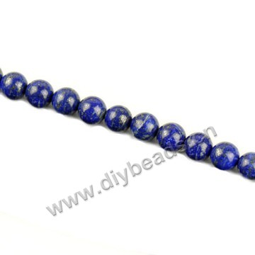 Bead, lapis lazuli (dyed), 12mm round,  Mohs hardness 5 to 6. Sold per 15-inch(38cm) strand