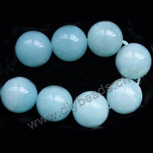 Bead, amazonite (natural), 12mm round. Sold per 16-inch(40cm) strand