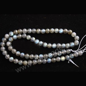 Bead, rainbow moonstone (natural), 6mm round, Mohs hardness 6 to 6-1/2. Sold per 16-inch strand