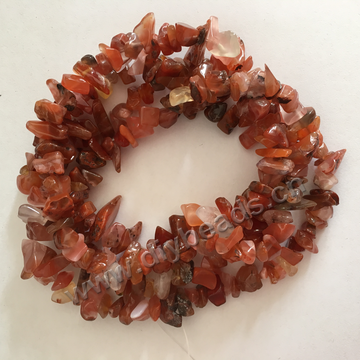Wholesale 5-8mm natural gemstone chips red agate gravel