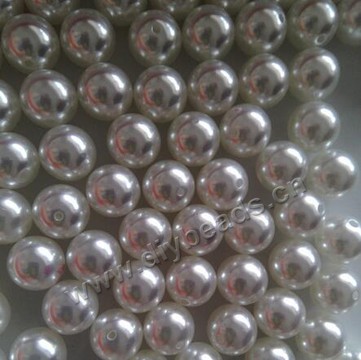 Imitation pearl, acrylic pearl,  3--12mm round , half hole , high gloss . Sold per pkg of 2000pcs