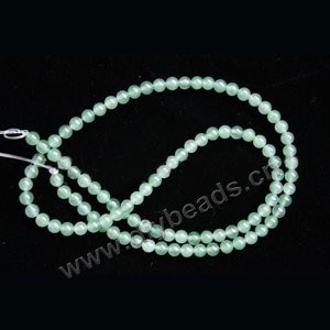 Bead, green aventurine (natural), 2mm round. Sold per 15-inch(38cm) strand.