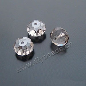 bead,glass,smoke ,9x12mm hand-faceted rondelle,72ps/strand,A grade