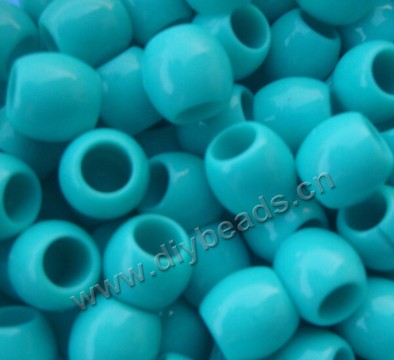 beads,acrylic,round,blue color,14 mm,big hole , hole size: 5mm sold per pkg 1000pcs