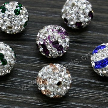 alloy Bead,alloy with cz stone,10mm rondelle,1mm hole,Sold per pkg of 50 pieces.