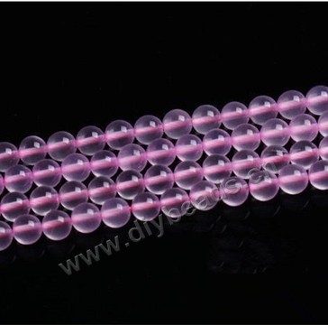 Bead, rose quartz (natural), 6mm round, Sold per 15-inch strand
