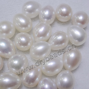 Pearl, cultured fresh water  pearl ,9mm,white peach mauve, rice shape for earrings no hole. Sold by  pcs