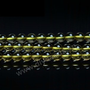 Bead, Citrine (Dyed), 2mm round, Sold per 15-inch strand