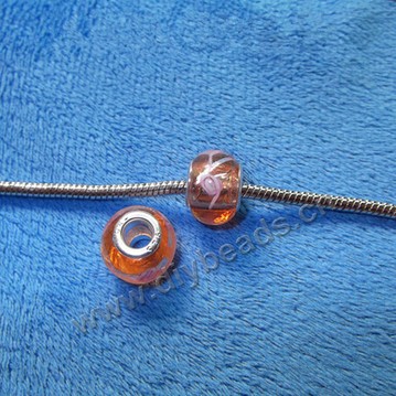 beads,glass,large hole beads orange, 10x14mm. Sold per pkg of 100ps