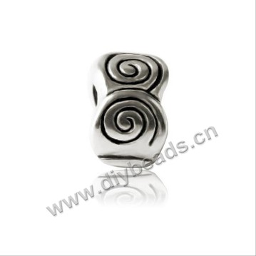 Bead,big-hole beads,zinc alloy,faceted flower shape,7.5*9.5mm,Sold per pkg of 100pcs
