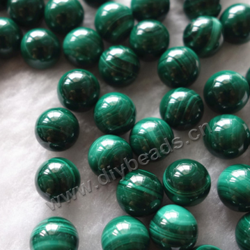 Bead, malachite (natural),10mm round,no hole. Sold per pkg of 50pcs