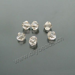 bead,glass,Champagne,6mm hand-faceted bicone,sold per pkg 20ps,A grade