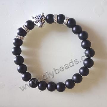 Fashion diy beads bracelet with charm alloy for women and men