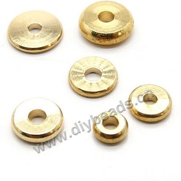 Bead,copper,8x2mm,wheel,Sold per pkg of 100 pieces.