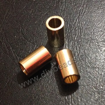 Bead, brass  beads, 5*8*3.5mm,  ntural brass color  Sold per pkg of 1 bag-100 pieces.