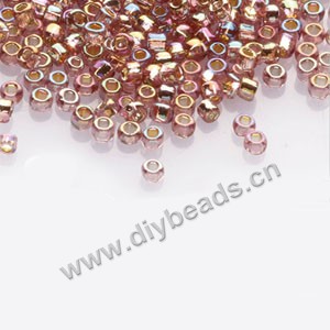 #11 seed beads,glass,light purple,silver-lined rainbow,square hole.sold per pkg of 40g,  approximately 3200ps.
